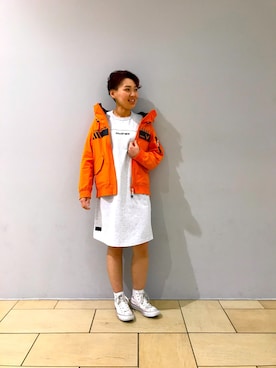 「アイテム（ブルゾン）」を使った、みーちゃんさん（レディース・164cm・30代）の冬コーディネート