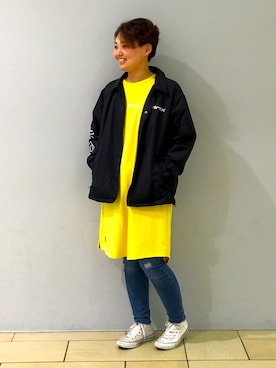 「アイテム（ブルゾン）」を使った、みーちゃんさん（レディース・164cm・30代）の冬コーディネート