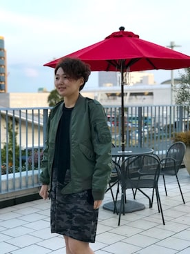 「アイテム（ブルゾン）」を使った、みーちゃんさん（レディース・164cm・30代）の春コーディネート