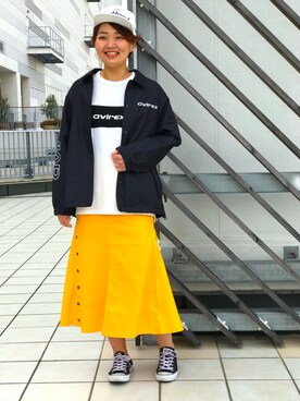 「アイテム（ブルゾン）」を使った、みーちゃんさん（レディース・164cm・30代）の春コーディネート