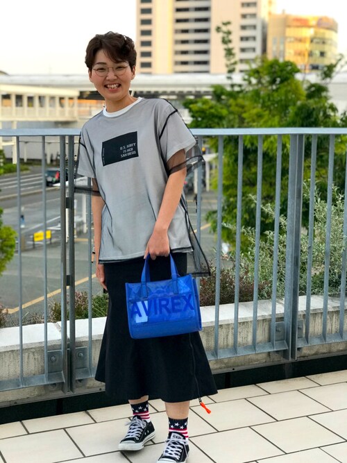 みーちゃん（AVIREX 湘南）｜AVIREXのTシャツ/カットソーを使ったコーディネート - WEAR