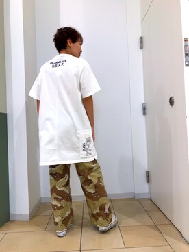 「カモ柄」｜「アイテム（ワンピース/ドレス）」を使った、みーちゃんさん（レディース・164cm）の春コーディネート