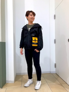 「アイテム（ブルゾン）」を使った、みーちゃんさん（レディース・164cm・30代）の春コーディネート