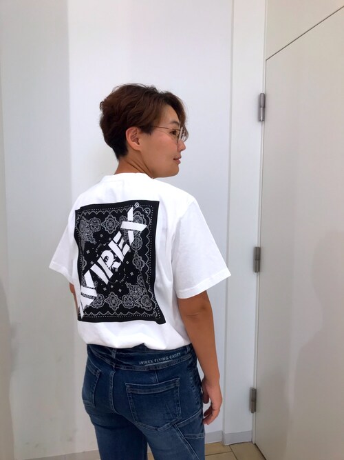 みーちゃん（AVIREX 湘南）｜AVIREXのTシャツ/カットソーを使ったコーディネート - WEAR