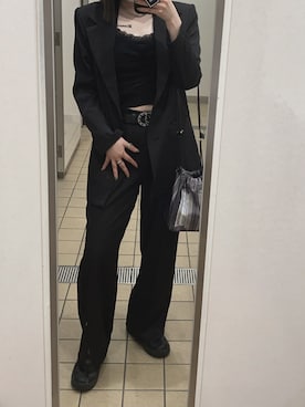 「SHAGGIE（シャギー）のアイテム（ジャケット/アウター）」を使った、83code83さん（レディース・161cm）の春コーディネート