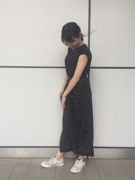 「CONVERSE TOKYO（コンバーストウキョウ）のアイテム」を使った、aobaさん（レディース・160cm）の春コーディネート