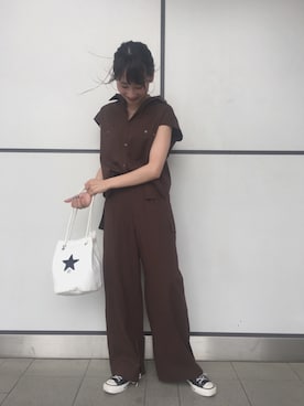 「CONVERSE TOKYO（コンバーストウキョウ）のアイテム」を使った、aobaさん（レディース・160cm）の夏コーディネート