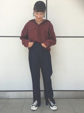 「CONVERSE TOKYO（コンバーストウキョウ）のアイテム」を使った、aobaさん（レディース・160cm）の夏コーディネート