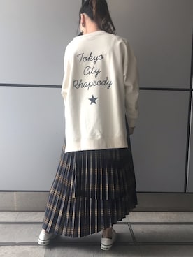 「CONVERSE TOKYO（コンバーストウキョウ）のアイテム」を使った、aobaさん（レディース・160cm）の秋コーディネート