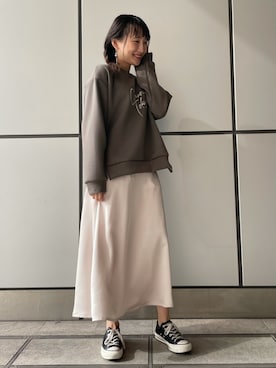 「CONVERSE TOKYO（コンバーストウキョウ）のアイテム」を使った、aobaさん（レディース・160cm）の冬コーディネート