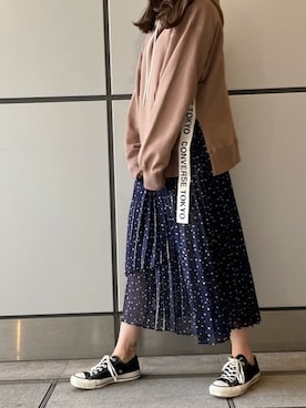 「CONVERSE TOKYO（コンバーストウキョウ）のアイテム」を使った、aobaさん（レディース・160cm）の冬コーディネート