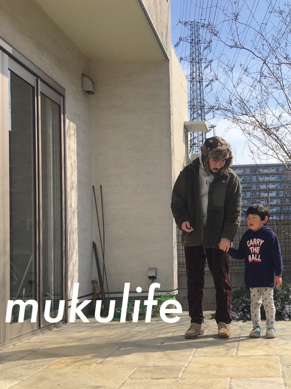 「春、ワイドパンツ、ゆるコーデ、プチプラ、ENGINEERED GARMENTS、UNIQLO、フライトキャップ」｜「UNIQLOのフリースコンビネーションジャケット（その他アウター、グリーン系）」を使った、h.s.1977さん（メンズ・165cm）の冬コーディネートの1枚目の写真