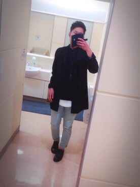 「GGD（ジージーディー）のアイテム（その他アウター）」を使った、くりさん。さん（メンズ・181cm）の春コーディネート