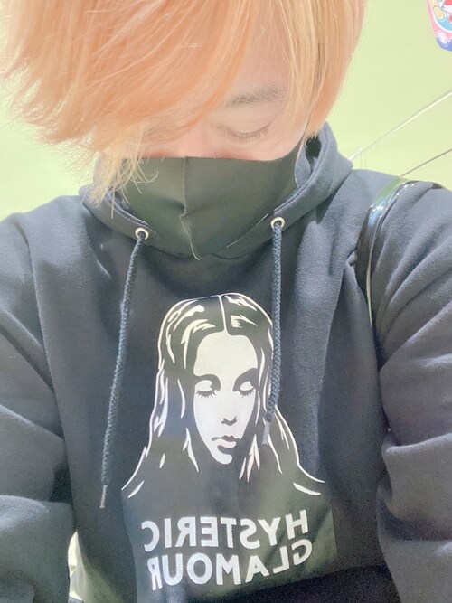 X-girl（エックスガール）の「X-girl × HYSTERIC GLAMOUR FACE SWEAT