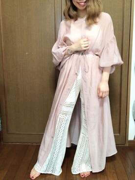 「Chico（チコ）のアイテム（シャツワンピース）」を使った、おちびさん（レディース・147cm）の夏コーディネート