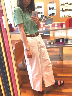 「b-tytto（ビティット）のアイテム」を使った、おぐらあんさん（レディース・156cm）の夏コーディネート