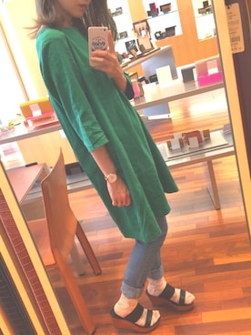 「b-tytto（ビティット）のアイテム」を使った、おぐらあんさん（レディース・156cm）の秋コーディネート