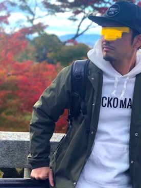 「シュプリーム」｜「アイテム（その他アウター）」を使った、KUROさん（メンズ・170cm）の秋コーディネート