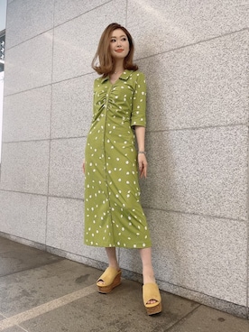 「REDYAZEL（レディアゼル）のアイテム（ワンピース）」を使った、MAYUさん（レディース・162cm）の冬コーディネート