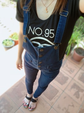 「SpRay PREMIUM（スプレイプレミアム）のアイテム（Tシャツ/カットソー）」を使った、ctsさん（レディース・154cm）の夏コーディネート