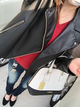 「& chouette（アンドシュエット）のアイテム（ボストンバッグ）」を使った、ctsさん（レディース・154cm）の冬コーディネート