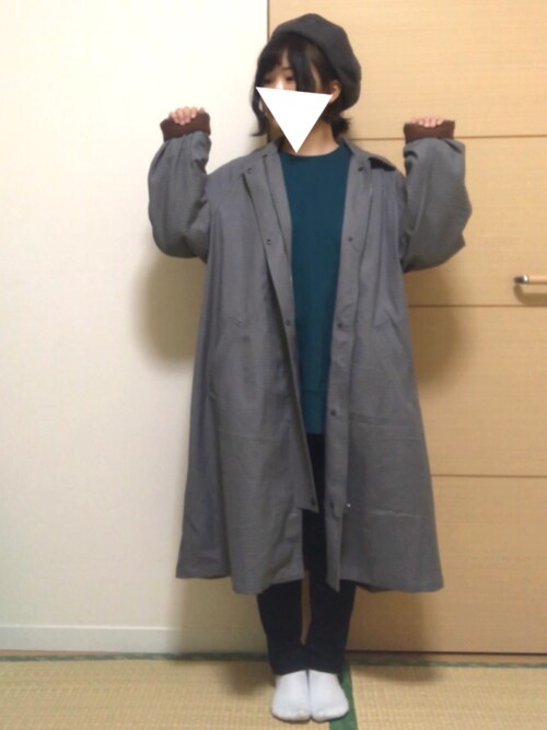 ほかろん Kbfのステンカラーコートを使ったコーディネート Wear