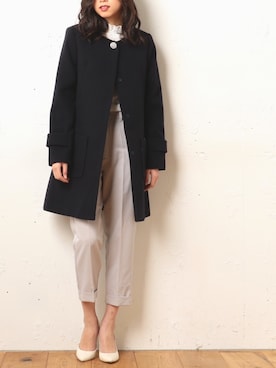 「Roomy's（ルーミーズ）のアイテム（パンプス）」を使った、Roomy'sさん（レディース・167cm）の冬コーディネート