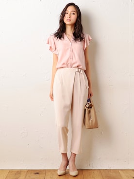 「Roomy's（ルーミーズ）のアイテム（パンプス）」を使った、Roomy'sさん（レディース・167cm）の春コーディネート