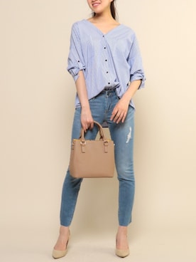 「Roomy's（ルーミーズ）のアイテム（パンプス）」を使った、Roomy'sさん（レディース・167cm）の春コーディネート