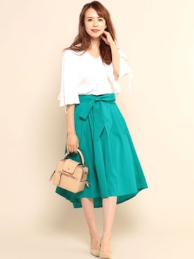 「Roomy's（ルーミーズ）のアイテム（パンプス）」を使った、Roomy'sさん（レディース・167cm）の夏コーディネート