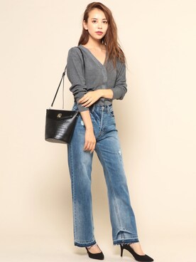 「Roomy's（ルーミーズ）のアイテム（パンプス）」を使った、Roomy'sさん（レディース・167cm）の秋コーディネート