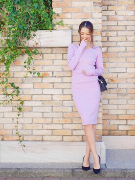 「Roomy's（ルーミーズ）のアイテム（パンプス）」を使った、Roomy'sさん（レディース・167cm）の冬コーディネート