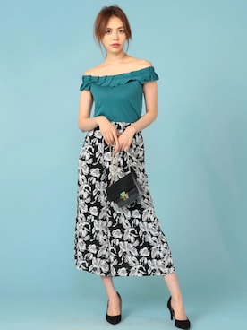 「Roomy's（ルーミーズ）のアイテム（パンプス）」を使った、Roomy'sさん（レディース・167cm）の夏コーディネート