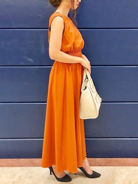 「Roomy's（ルーミーズ）のアイテム（パンプス）」を使った、Roomy'sさん（レディース・167cm）の秋コーディネート