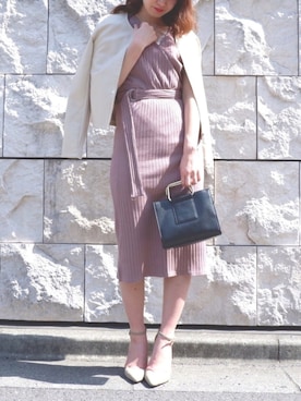 Roomy S ルーミーズ の カシュクールマルチリブワンピース ワンピース Wear