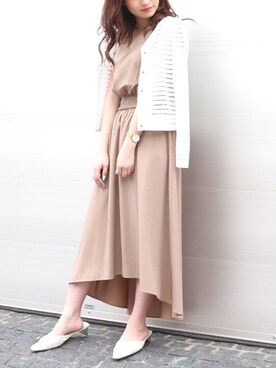 「テールカット」｜Roomy'sさん（レディース・167cm）の春コーディネート