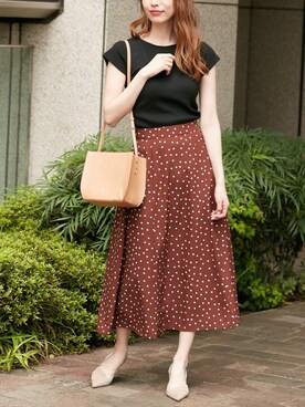 「Roomy's（ルーミーズ）のアイテム（スカート）」を使った、Roomy'sさん（レディース・167cm）の夏コーディネート