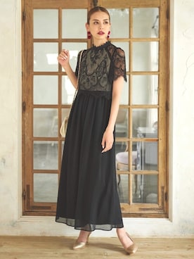 「Roomy's（ルーミーズ）のアイテム（ドレス）」を使った、Roomy'sさん（レディース・163cm）の夏コーディネート