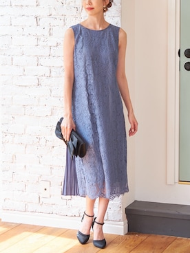 「Roomy's（ルーミーズ）のアイテム（ドレス）」を使った、Roomy'sさん（レディース・167cm）の秋コーディネート