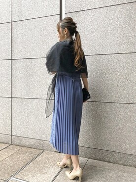 「Roomy's（ルーミーズ）のアイテム（ドレス）」を使った、Roomy'sさん（レディース・163cm）の冬コーディネート