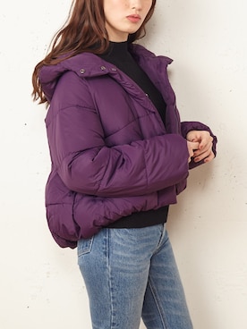 「カラーコート」｜「アイテム（ダウンジャケット/コート）」を使った、Roomy'sさん（レディース・167cm）の冬コーディネート