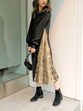 「プチプチコーデ」｜Roomy'sさん（レディース・163cm）の冬コーディネート