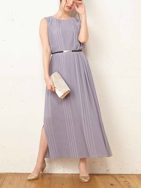 「アイテム（ドレス、グレー系）」を使った、Roomy'sさん（レディース・163cm）の冬コーディネート