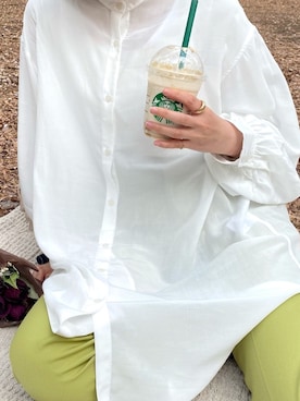 「rectangle（レクタングル）のアイテム（パンツ）」を使った、mokaさん（レディース・160cm）の春コーディネート