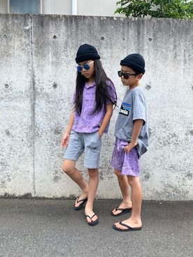 saratosoraさん（キッズ・127cm）の夏コーディネート