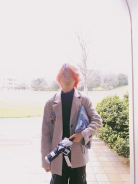 「ADER error（アーダーエラー）のアイテム（ジャケット/アウター）」を使った、Loseyocherさん（メンズ・177cm）の春コーディネート