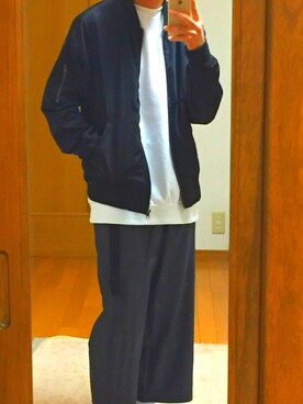 「アイテム（MA-1）」を使った、yutoさん（メンズ・171cm・10代）の春コーディネート