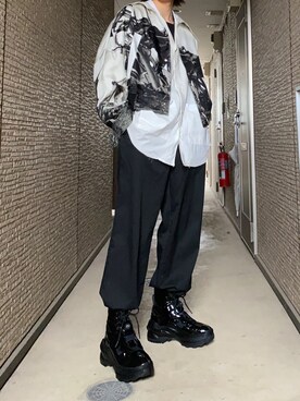 「CHRISTIAN DADA（クリスチャンダダ）のアイテム（ジャケット/アウター）」を使った、kotarouuuunさん（メンズ・178cm）の春コーディネート