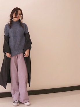 「blanchic（ブランシック）のアイテム」を使った、瑪麗星さん（レディース・162cm）の冬コーディネート