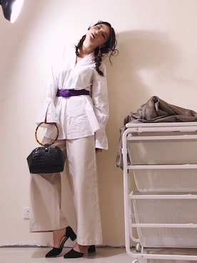 瑪麗星さん(レディース・162cm)の春コーディネート